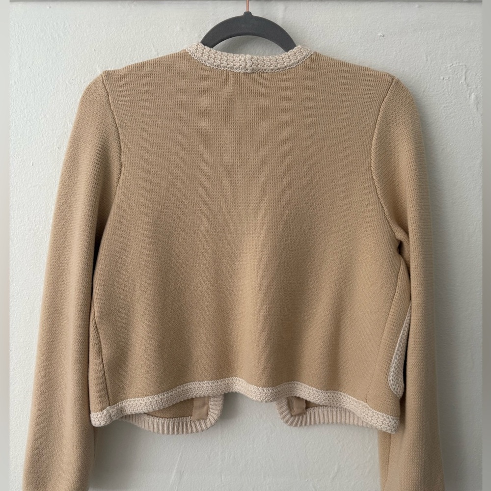 NWT Sezane auguste beige cream cardigan jacket - Picture 4 of 4